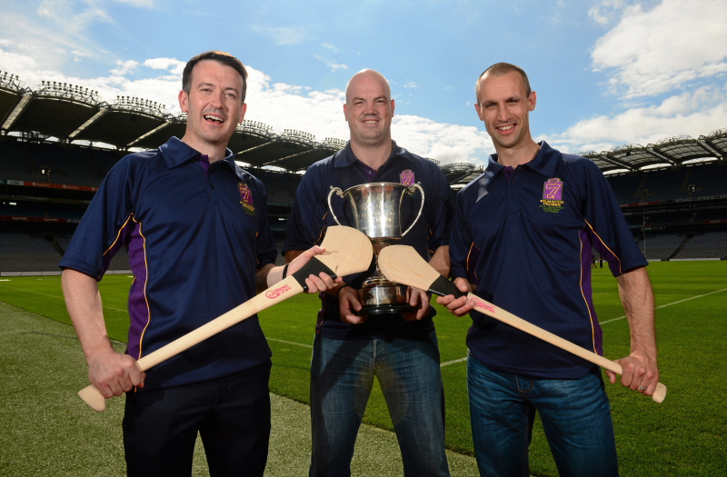 Ollie Baker with Donal Óg Cusack and Tommy Dunne