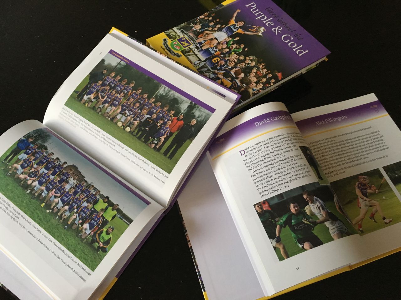 Faces behind the Purple & Gold Book Launch - Saturday May 28th 9:30pm in the Club