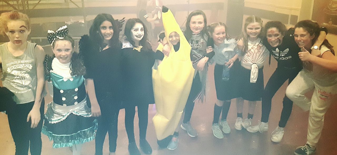 Trick or treat  as Junior Camogie Girls dress up to celebrate Halloween .....