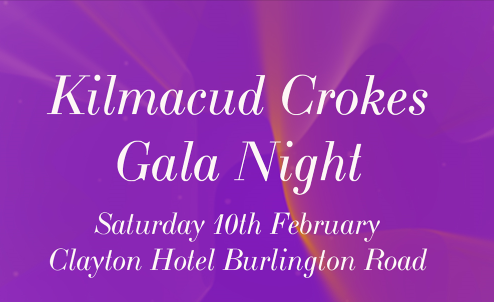 Kilmacud Crokes Gala Night 2018 Feb 10th - Get Your Tickets