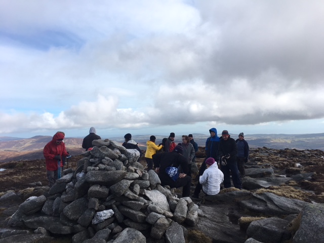 Kickstart Hillwalkers enjoy a bright day in Glendalough