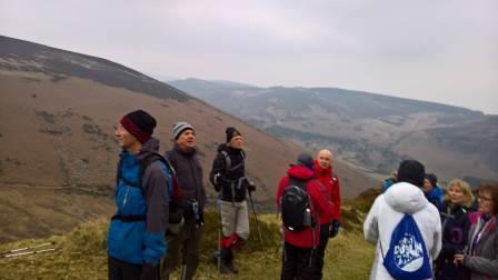 Kickstart walk in Knocknacloghoge at Lough Dan