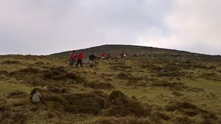 Kickstart walk in Knocknacloghoge at Lough Dan