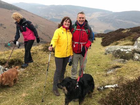 Kickstart walk in Knocknacloghoge at Lough Dan