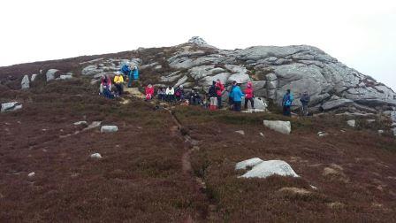 Kickstart walk in Knocknacloghoge at Lough Dan