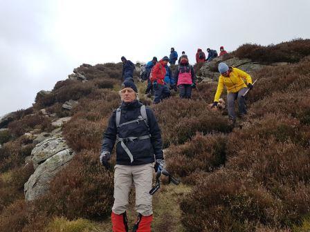 Kickstart walk in Knocknacloghoge at Lough Dan