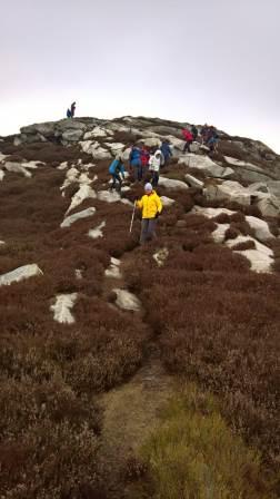 Kickstart walk in Knocknacloghoge at Lough Dan