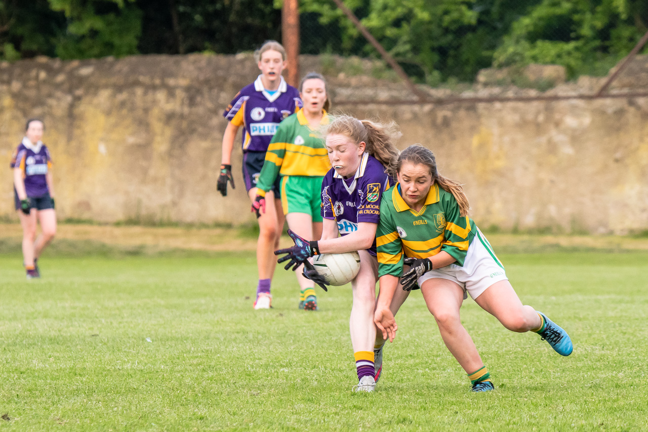 Kilmacud Crokes Under 15 Ladies Football Division 6 clash against Clann Mhuire