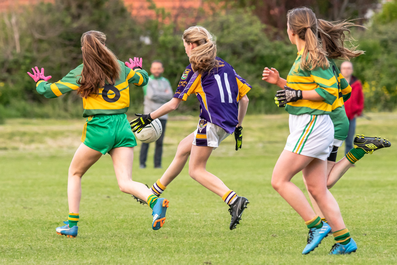 Kilmacud Crokes Under 15 Ladies Football Division 6 clash against Clann Mhuire