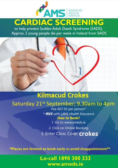 Cardiac Screening Progrmme - Saturday 21st September