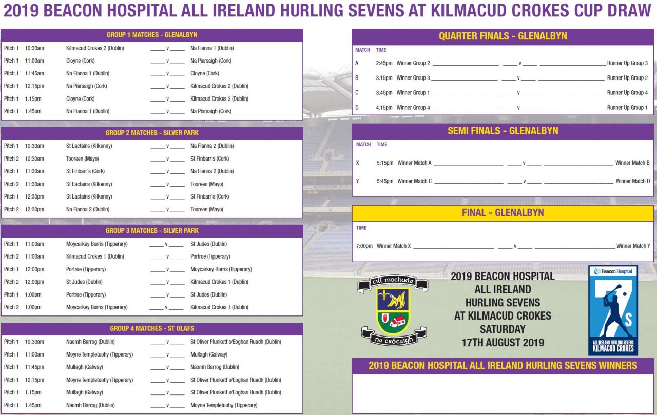 Cup Draw  -  Beacon Hospital All Ireland Sevens 