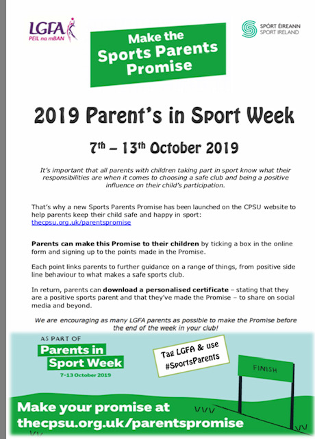 Parents in Sports Week