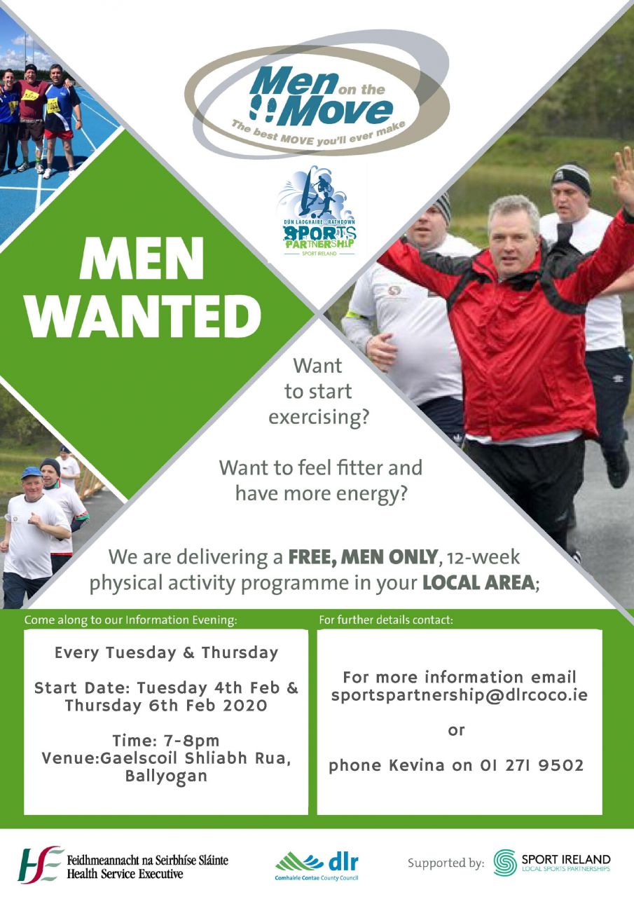 Men On the Move with Dun Laoghaire Rathdown Sports Partnership