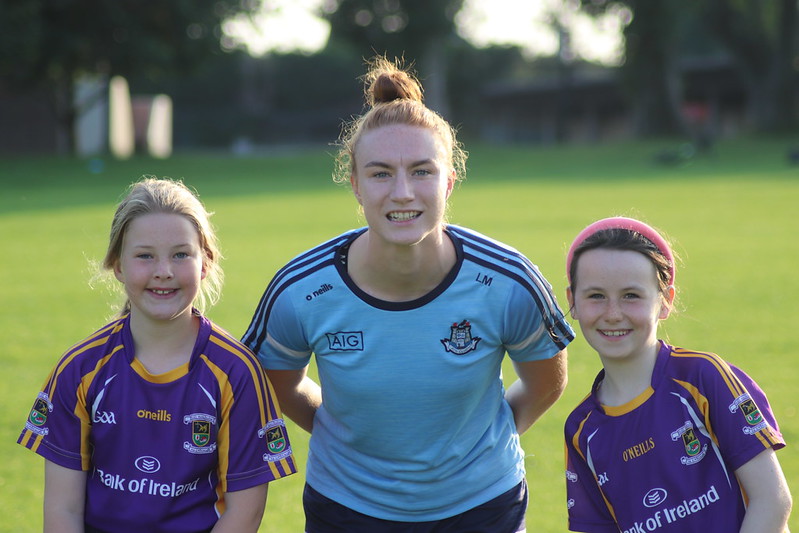 Lauren Magee visits under 10's Ladies Football & Camogie