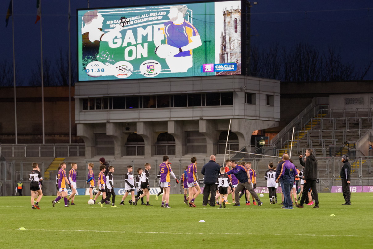 Kilmacud Crokes Under 13 Half Time Game Versus Kilcoo during All Ireland Club Football Final