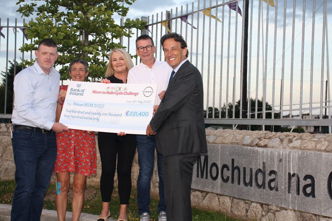 Presentation Of Funds from M2M2022 to BCI / Kilmacud Crokes Thursday July 14th