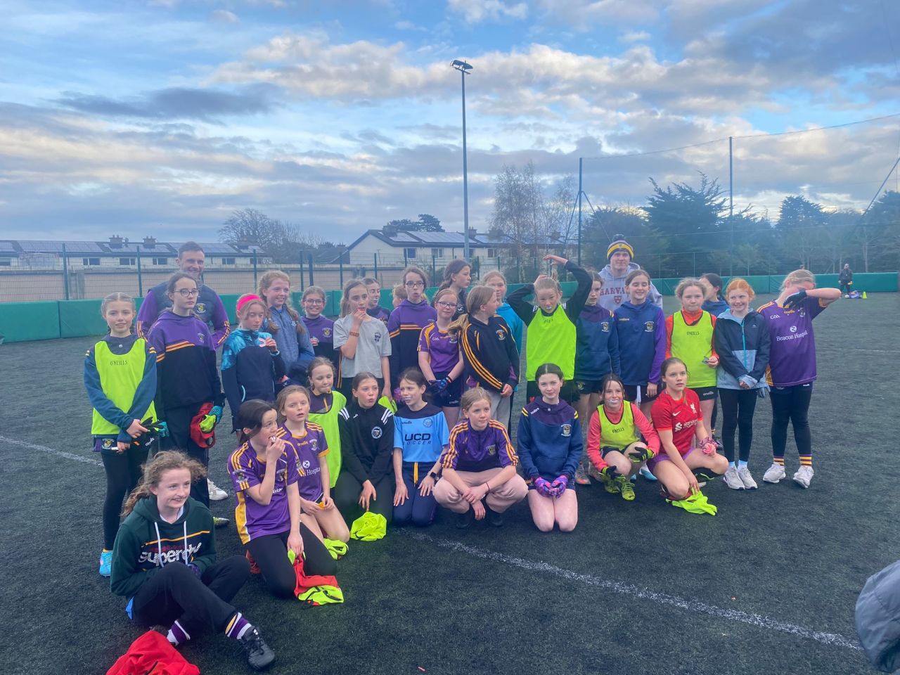 U12's connect with the Senior Football team as part of #LidlOneGoodClub