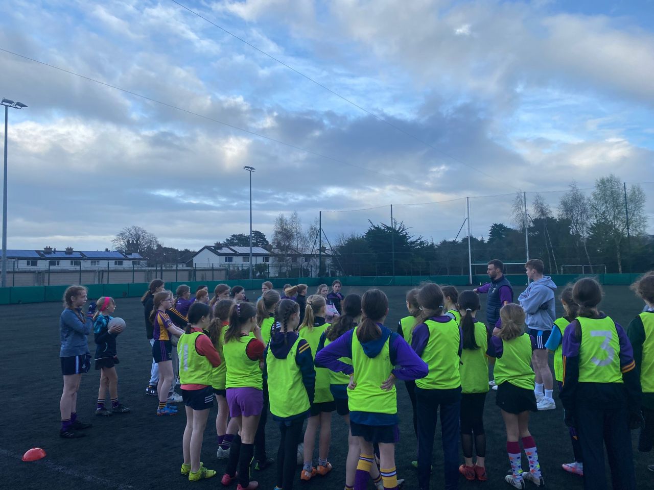 U12's connect with the Senior Football team as part of #LidlOneGoodClub