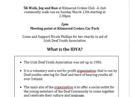 Kick Start Kilmacud Crokes Club / Community Fun Run / Walk March 12th 2:30pm