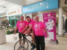Static Cycling and Bag Packing Fundraising over the May Bank Holiday Weekend for Nissan Crokes / BCI M2M  2018