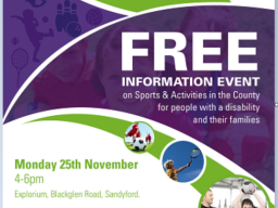 Sports Ability Open Evening 25th Nov  4-6pm in Explorium Ireland