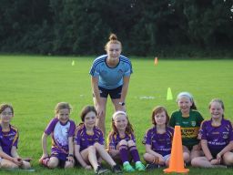 Lauren Magee visits under 10's Ladies Football & Camogie