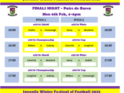 Winter Festival of Football – The Finals!!!  Monday February 6th   4pm to 6pm