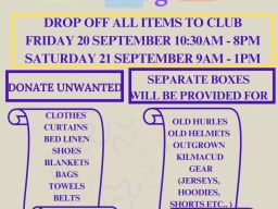 *Reminder* the Kilmacud Crokes Camogie Textile Collection is taking place this weekend 