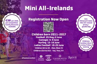 Mini All Irelands 2023 - Registration Poster