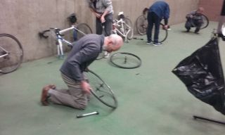 KC Wheelers Bike Work Shop  - Preparing for M2M cycle