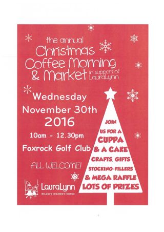 Laura Lynn Christmas Fair  10:00am - 12:30pm Thursday November 30th in Foxrock Golf Club