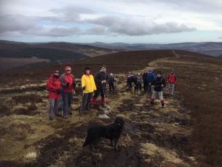 Kickstart Hillwalkers enjoy a bright day in Glendalough