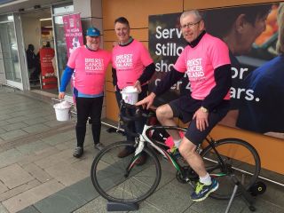 M2M Static Cycle Fundraising in Stillorgan Shopping Center