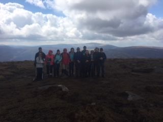 Hikers conquer Tonelagee