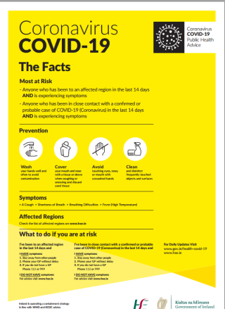 Kilmacud Crokes Covid-19 Restrictions Update