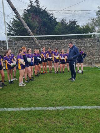 2007 (u15) ladies football team National Feile preparations 