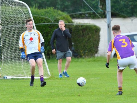 Go Ahead Adult Football League Division Six Kilmacud Crokes versus Round Towers Lusk
