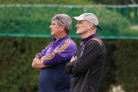 Mick and Pat watching on