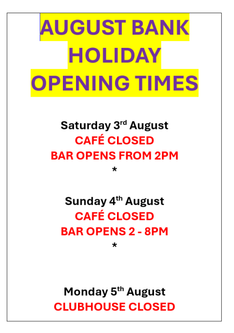 Club Opening Hours