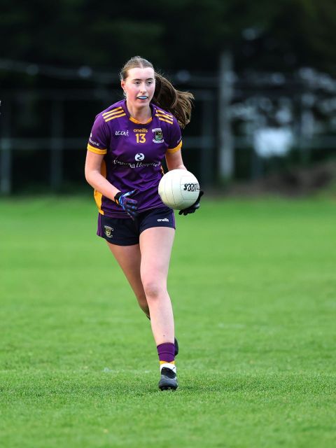 Kilmacud no 13 looks up to shoot